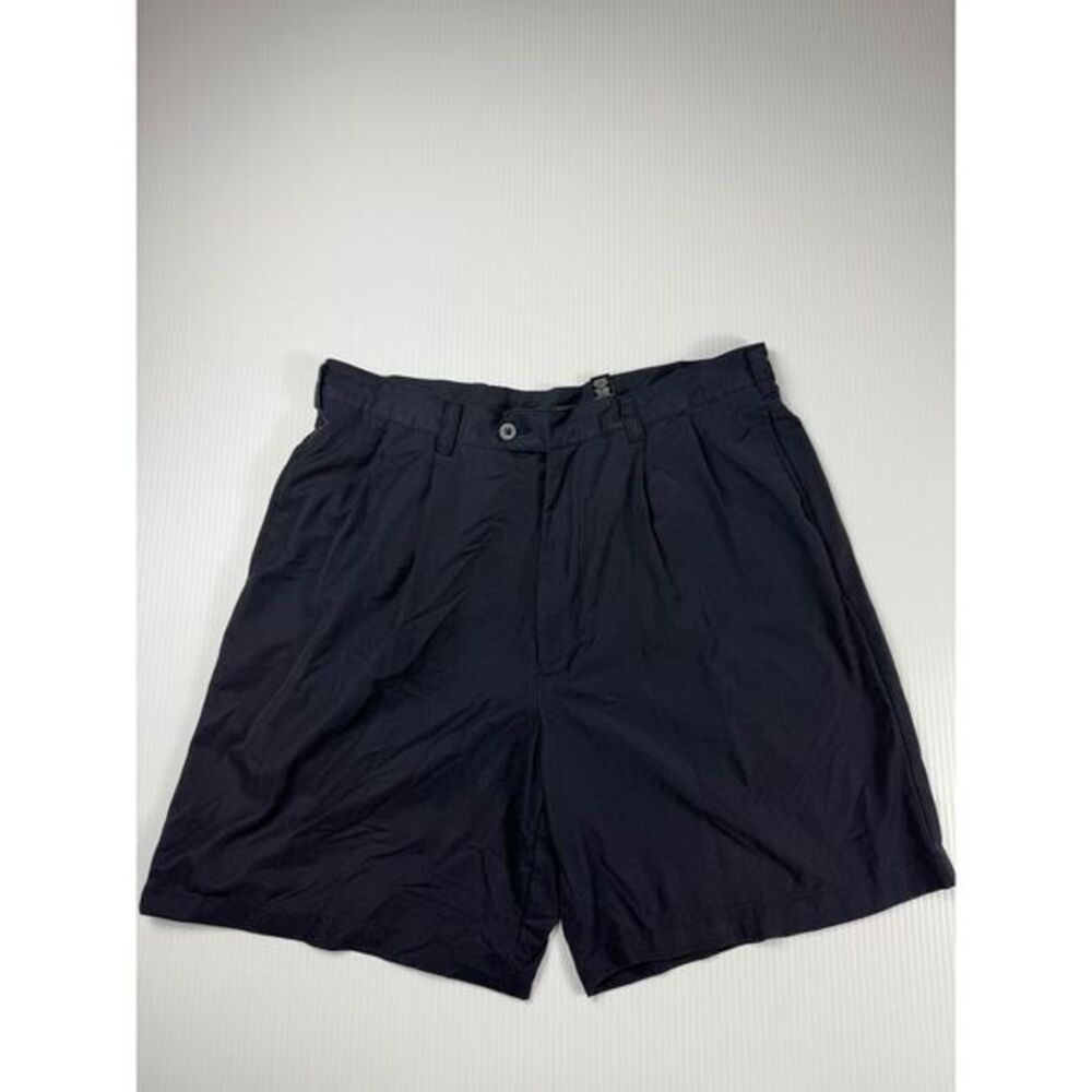 Brandini Men's Navy‎ Blue Pleated Dress Shorts Classic Fit Size 36